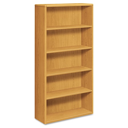 Hon Wood Bookcase, Five Shelf, 36w x 13 1/8d x 71h, Harvest H10755.CC